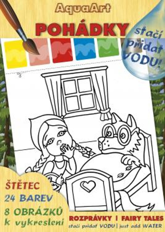 Pohádky - AQUAART A4 Stačí přidat vodu! - kniha z kategorie Omalovánky