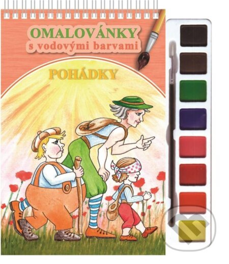 Pohádky - Omalovánky s vodovými barvami a štětcem Ing. Monika Zralá - Nakladatelství  Akim T.M.