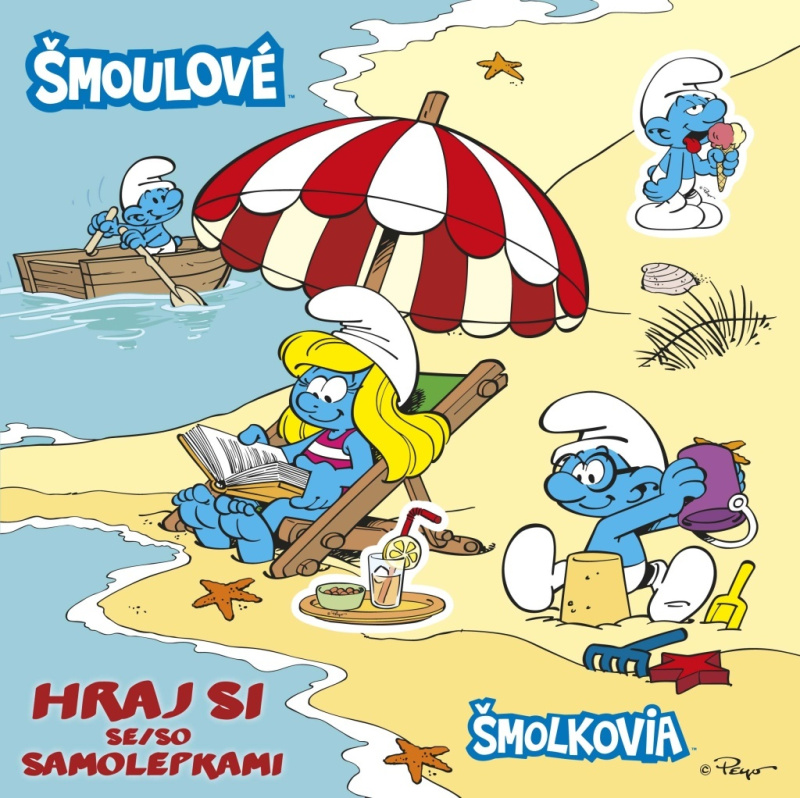 Šmoulové / Šmolkovia - Hraj si se/so samolepkami - kniha z kategorie Samolepky