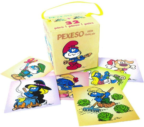 Pexeso Šmoulové v papírové krabičce