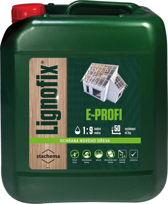 Přípravek preventivní Stachema Lignofix E-Profi bezbarvý 5,0 kg
