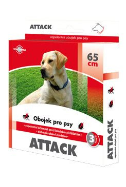 ATTACK Antiparazitární obojek pro psy 65 cm