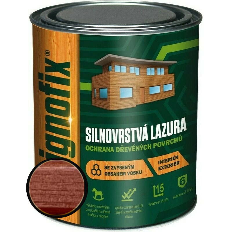 Lazura silnovrstvá Lignofix mahagon 2,5 l