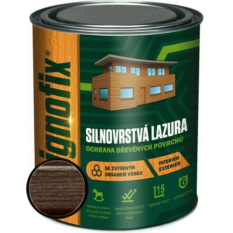 Lazura silnovrstvá Lignofix wenge 2,5 l