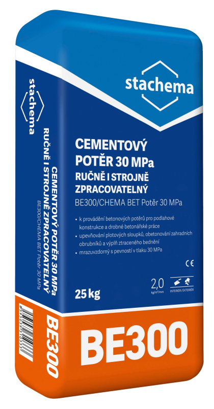 Potěr cementový Stachema BE300/CHEMA BET 30 MPa 25 kg