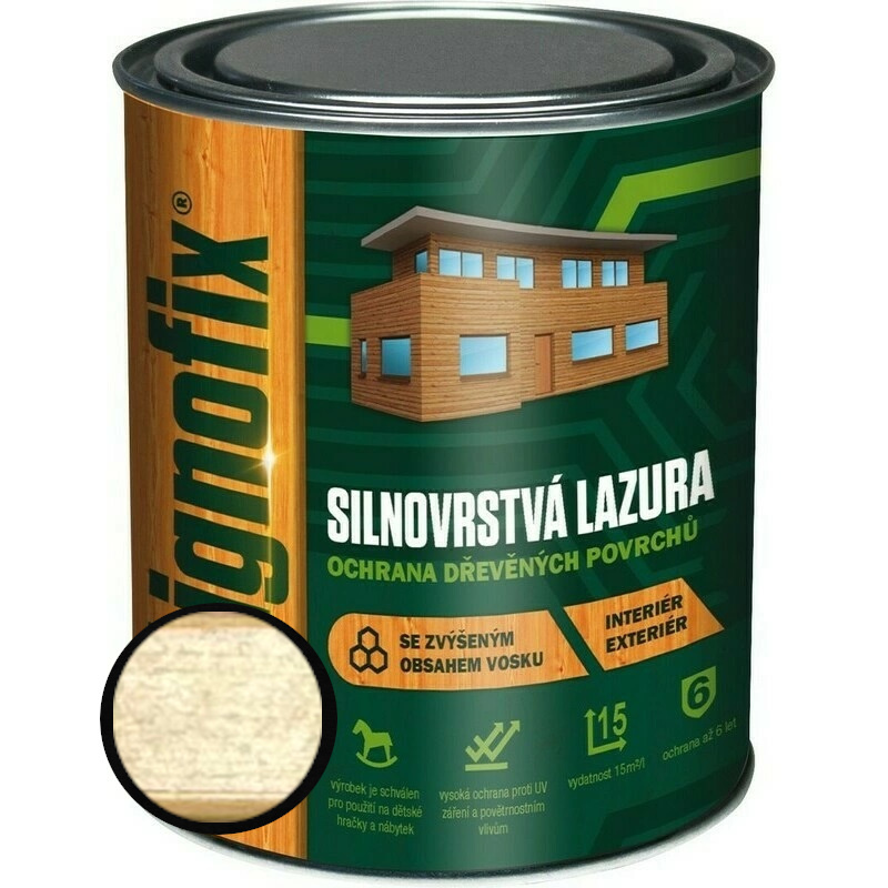Lazura silnovrstvá Lignofix bezbarvá 2,5 l