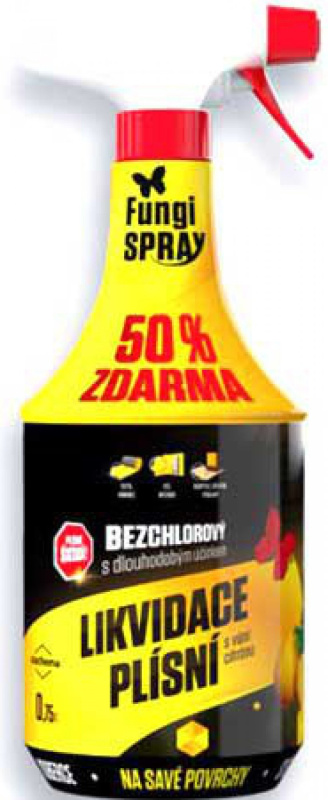 Fungispray bezchlorový citrón dezinfekční přípravek 0,5l + 50%