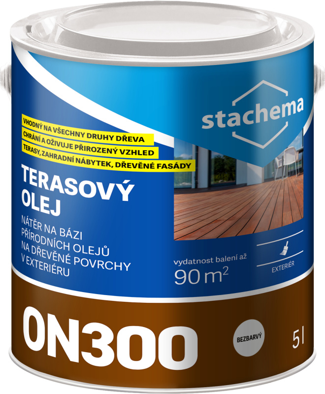 Olej terasový Stachema ON300 / Lignofix TERASOVÝ OLEJ bezbarvý 5 l