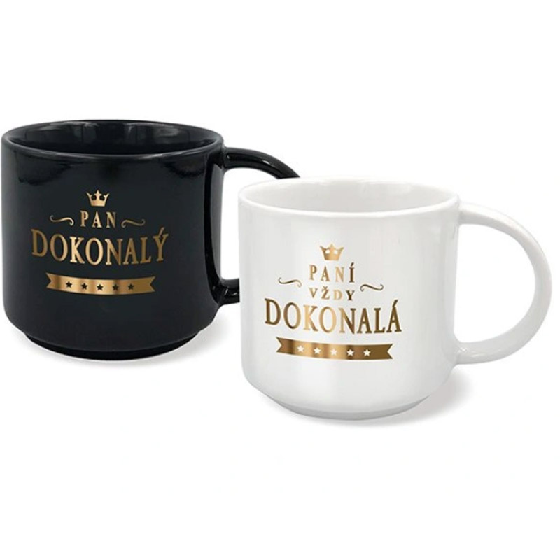 Hrnečky pro pár Paní dokonalá a Pan dokonalý