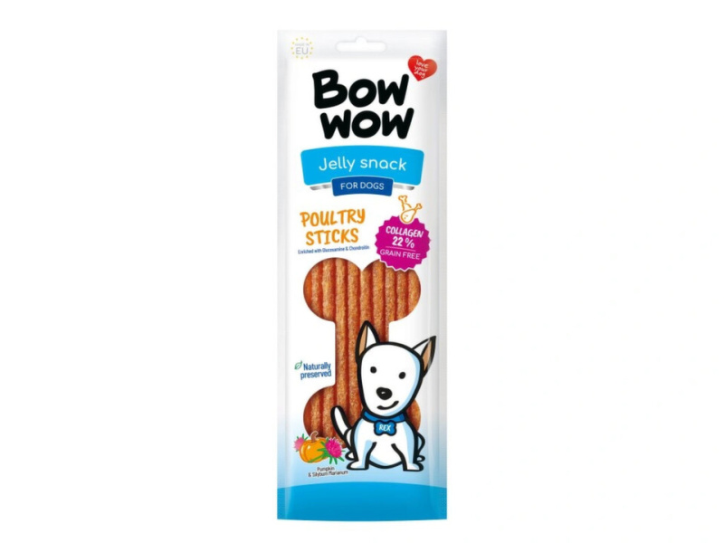 Bow wow poch. Drůbeží tyčinky 10ks 1 bal.