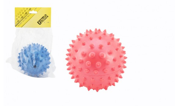 Míček masážní antistresový guma 9 cm v sáčku