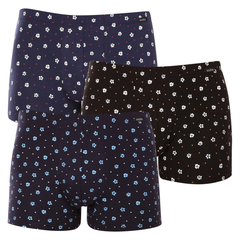 3PACK pánské boxerky Andrie vícebarevné (PS 5709) L, trenky / trenýrky