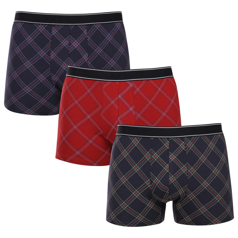 3PACK pánské boxerky Andrie vícebarevné (PS 5712) L, trenky / trenýrky