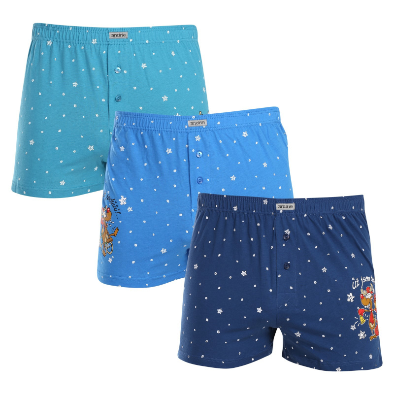 3PACK pánské trenky Andrie vícebarevné (PS 5773) 3XL, trenýrky
