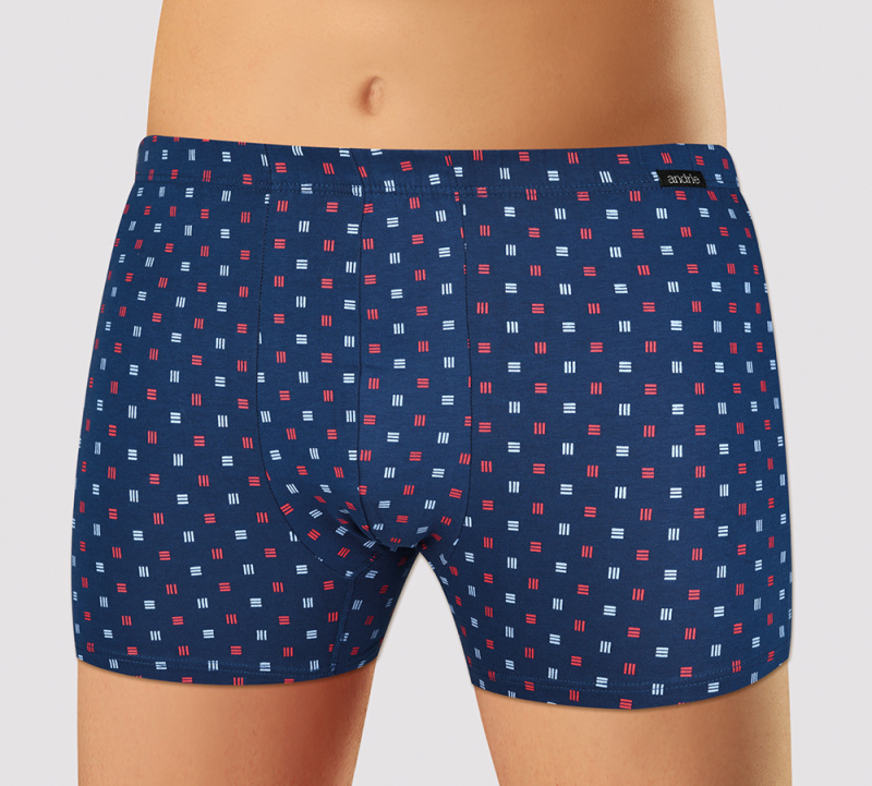 Boxerky Andrie PS 5870 Lycra Barva: Modrá - tmavě, Velikost: M