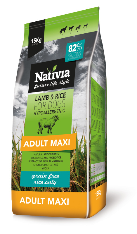 Nativia Dog Adult Maxi Lamb&Rice 15 kg