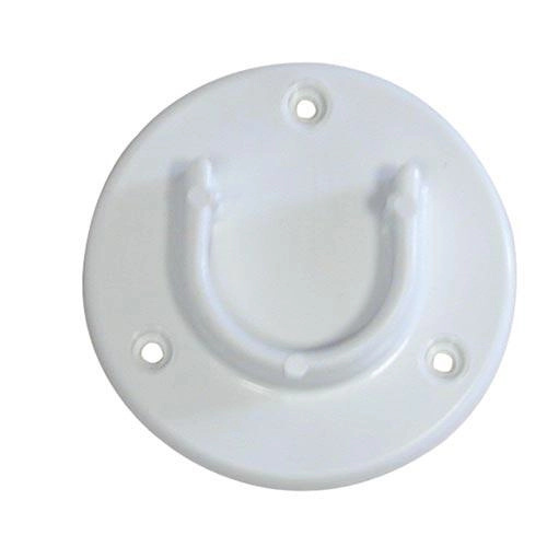 Růžice skříňová půlená 1 ks, bílá