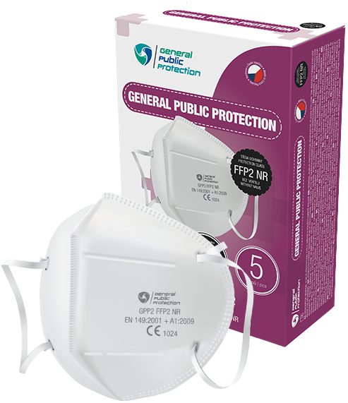 Respirátor General Public ochranné třídy FFP2 NR - 10 ks