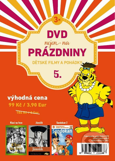 DVD nejen na prázdniny 5: Dětské filmy a pohádky (Kluci na řece, Jánošík, Sandokan 2) - film z kategorie České a slovenské pohádky