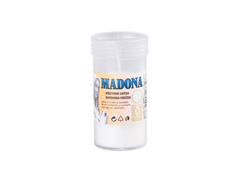 Náplň do hřbitovní lampy Madona, bílá, 120 g
