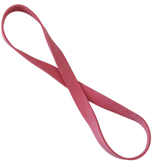 Guma posilovací YATE "O" tuhá/červená