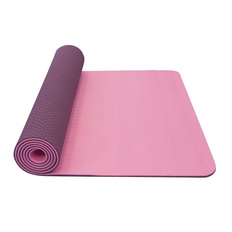 Yoga Mat YATE dvouvrstvá růžová/fialová
