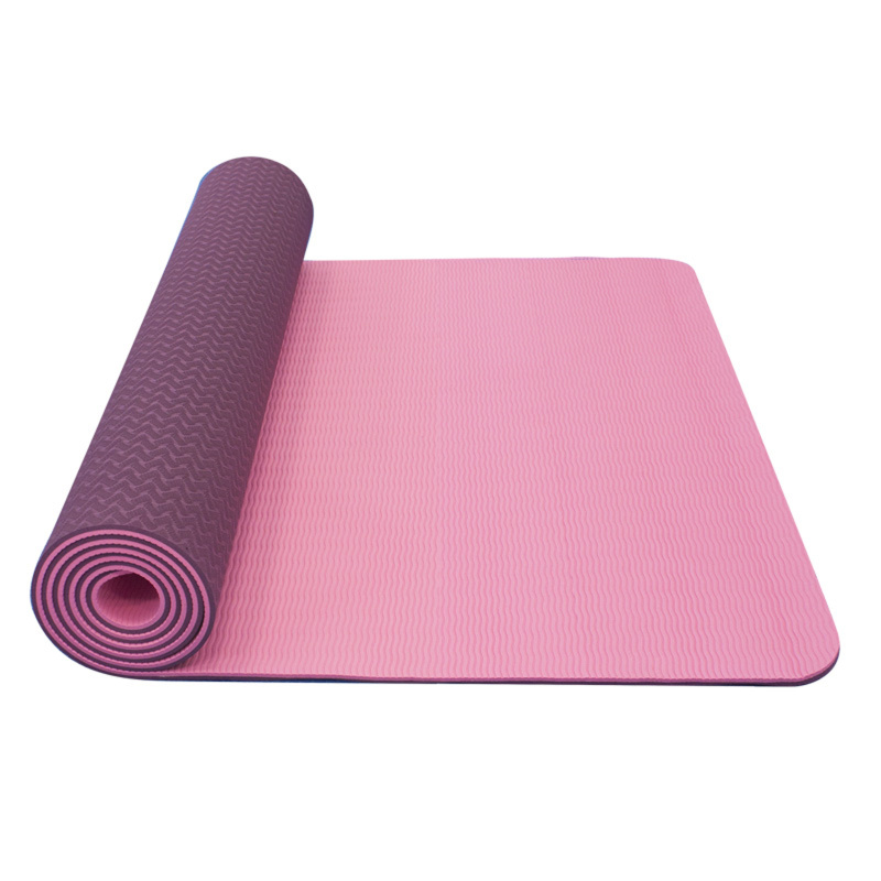 Yoga Mat YATE dvouvrstvá růžová/fialová