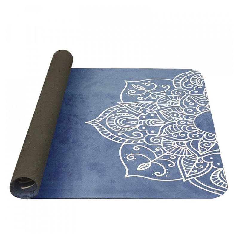 Yoga Mat YATE přírodní guma modrá
