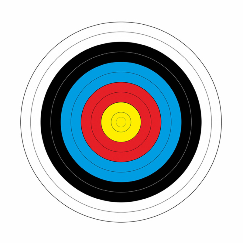 Papírový terč Yate průměr 40 cm 10 ks
