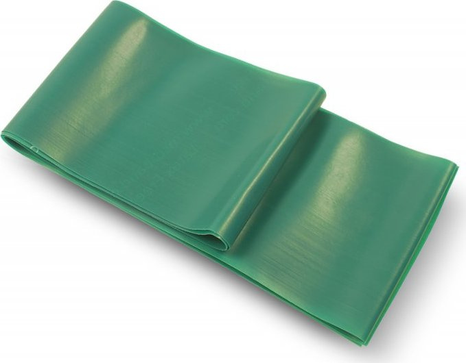 Cvičební pás MSD BAND MSD-BAND  Latex Free, 2.0m tuhý, zelený