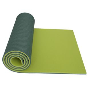 Fitness karimatka YATE dvouvrstvá 12 hráškově zelená/tm.zelená