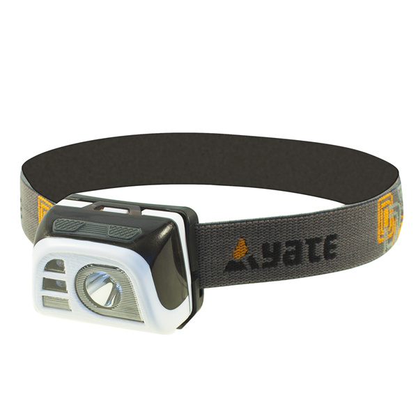 Čelová lampa YATE Vega bílá