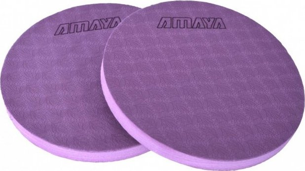 Podložky na jógu AMAYA Yoga Pad fialová - pár