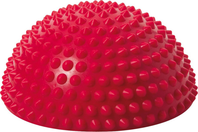 Balanční polokoule JAKOBS Senso Balance Igel s výst. 16 cm červená