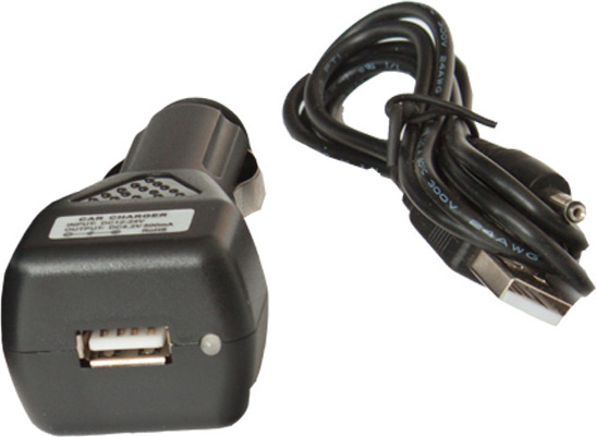 Autozástrčka s USB výstupem YATE - kabel USB - jack 3,5 mm