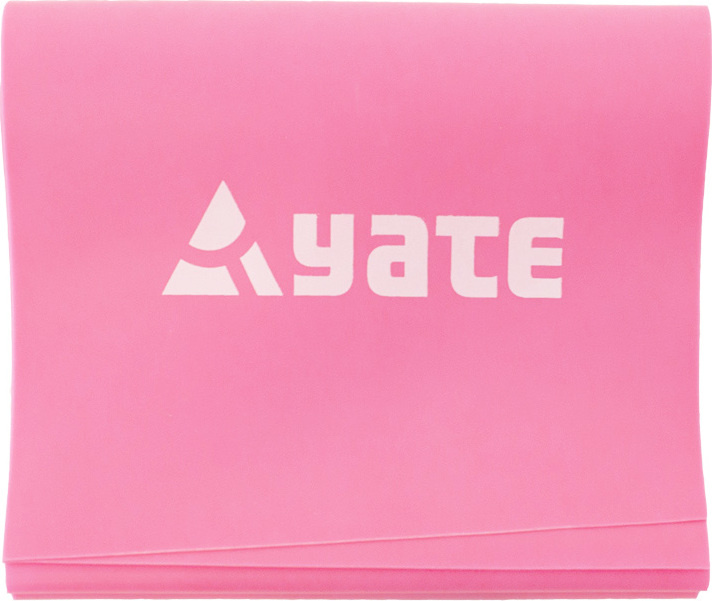 Fit band YATE 120x12 cm extra měkký růžová