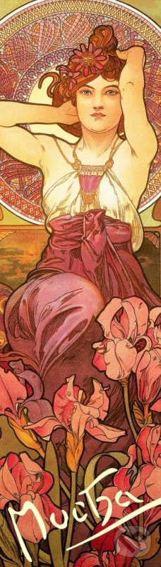 Záložka Alfons Mucha –  Ametyst