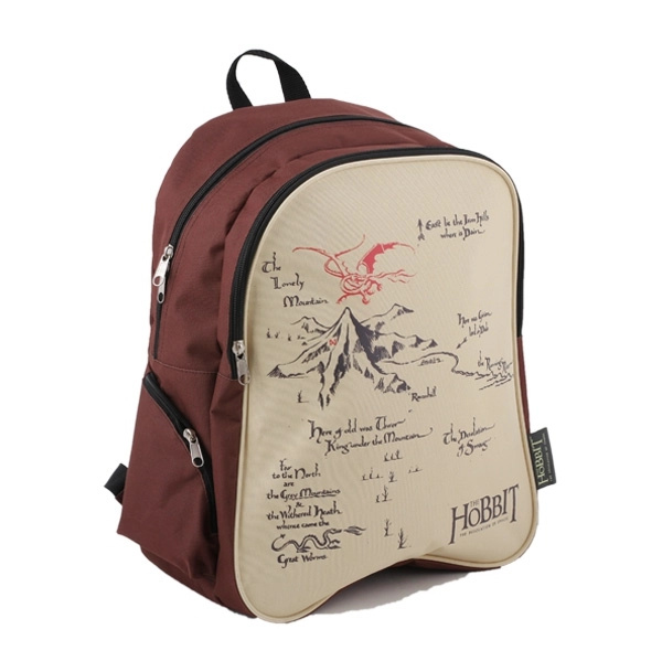 Plátěný batoh THE HOBBIT s mapou Středozemě
