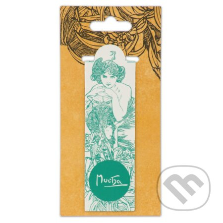 Magnetická záložka Alfons Mucha – Emerald, Fresh Collection