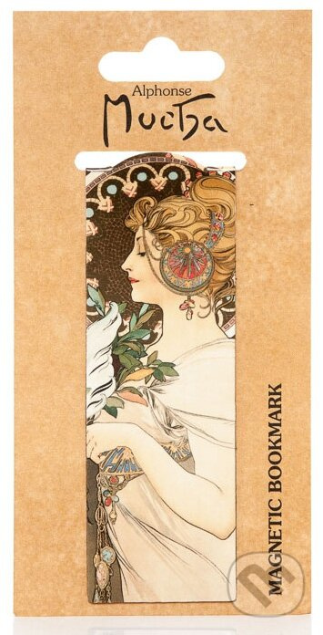 Magnetická záložka Alfons Mucha – Feather