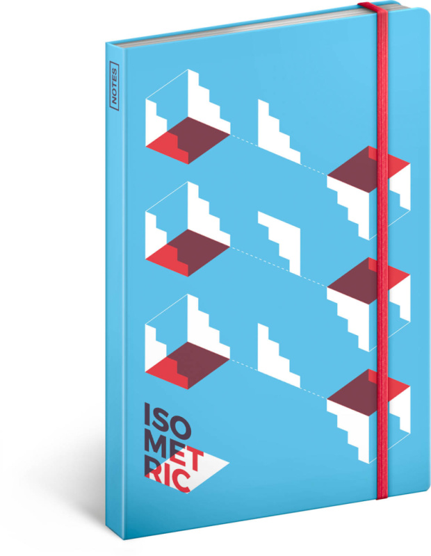 Notes Isometric nelinkovaný 13 x 21 cm