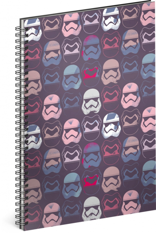 Spirálový blok Star Wars – Pattern, linkovaný, A5 Presco Group