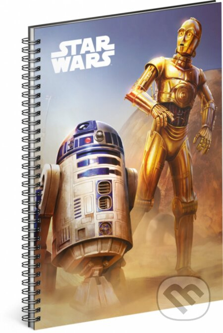 Spirálový blok Star Wars – Droid, linkovaný, A5 Presco Group