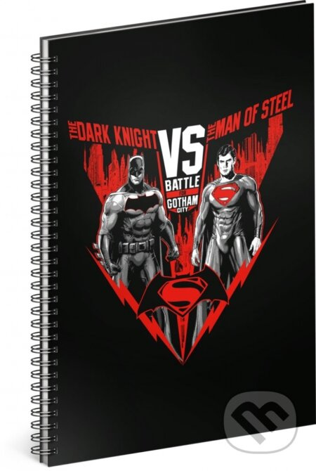 Spirálový blok Batman vs Superman, linkovaný , A4 Presco Group