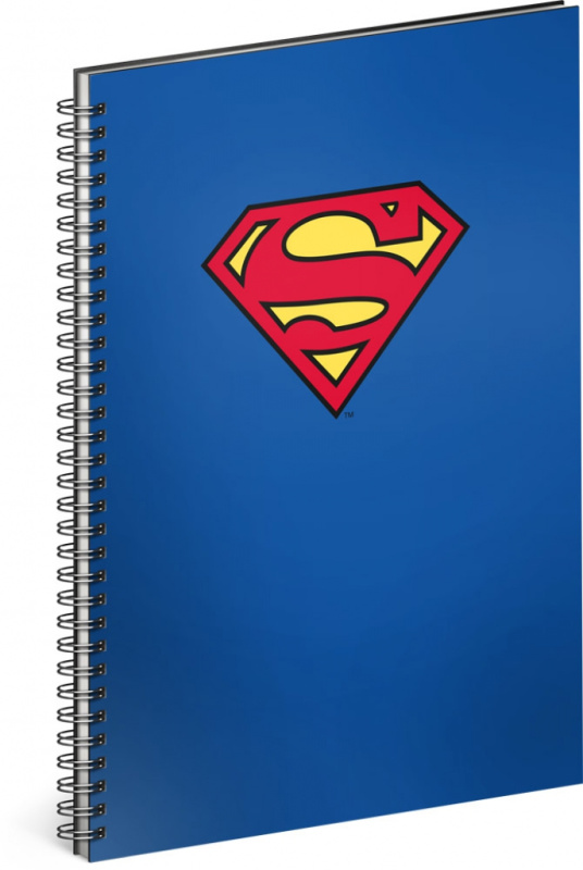 Spirálový blok Superman – Blue (linkovaný, A4)