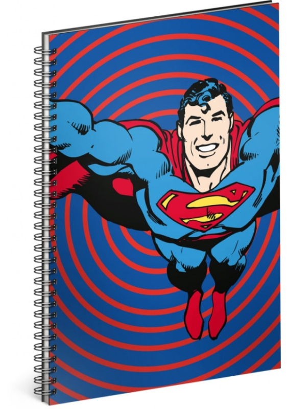 Spirálový blok Superman – Circles (linkovaný, A5)