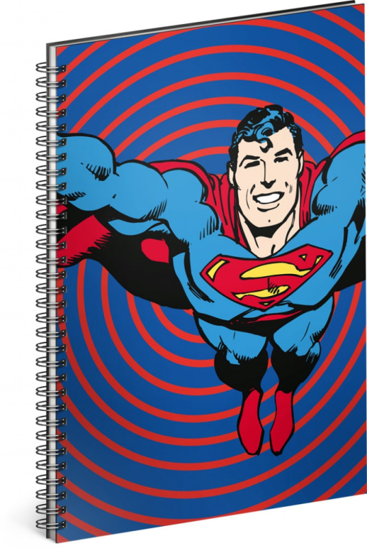 Spirálový blok Superman – Circles (linkovaný, A5)