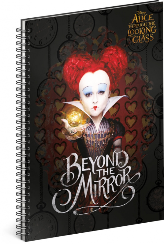 Spirálový blok "Beyond the mirror" - Queen (linajkovaný, A4)