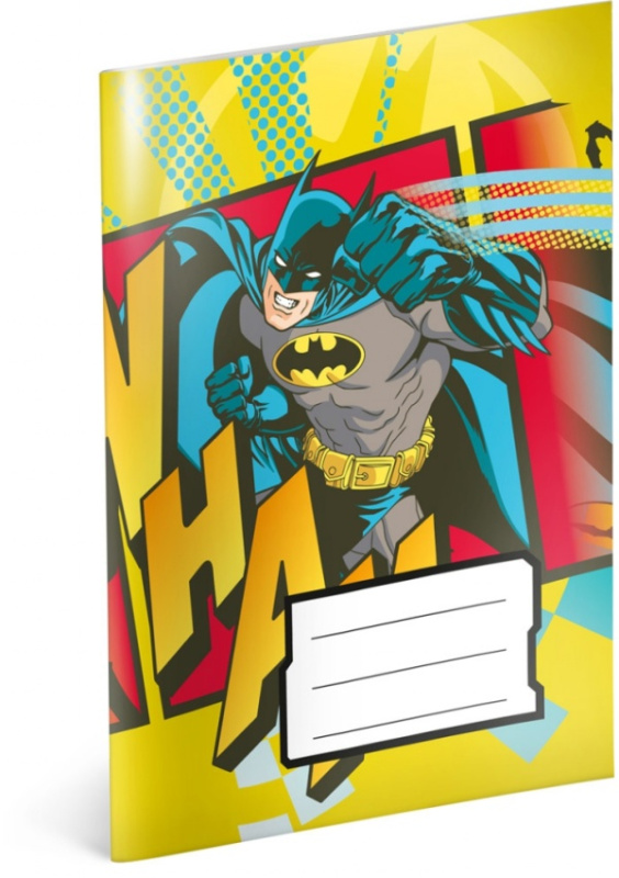 Notýsek Batman, A6, 20 listů, linkovaný Presco Group