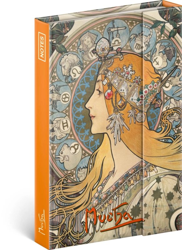 Notes Alfons Mucha – Zodiak linkovaný